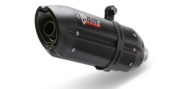 Mivv Suono RVS Black Dubbele Einddemper (L+R) met E-keur Kawasaki Ninja 1000 SX 2014 > 2019